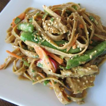 , Spicy Thai Peanut Noodles with Chicken Style Seitan, Friday Night Snacks and More...