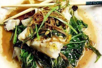 steamed spicy ginger soy cod bok choy e1641835308485