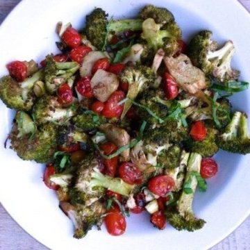 , Balsamic Roasted Broccoli and Cherry Tomatoes, Friday Night Snacks and More...