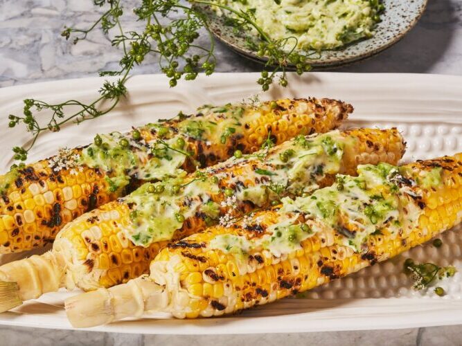 , Corn on the Cob With Green Coriander Butter, Friday Night Snacks and More...