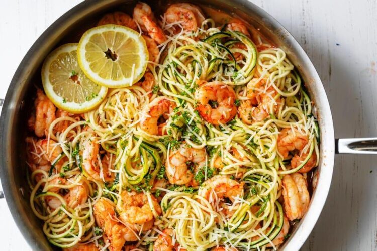 , Shrimp and Vegetable Scampi with Noodles, Friday Night Snacks and More...