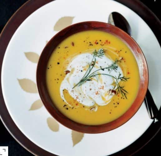 , Gingered Butternut Squash Soup with Spicy Pecan Cream, Friday Night Snacks and More...