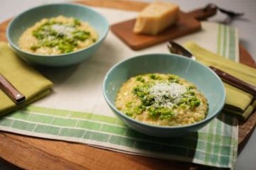 Pea Onion Risotto