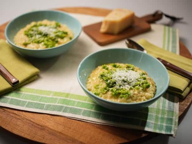 , Muddled Pea and Sweet Onion Risotto, Friday Night Snacks and More...