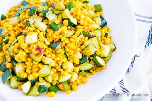 , Sauted Corn and Zucchini, Friday Night Snacks and More...