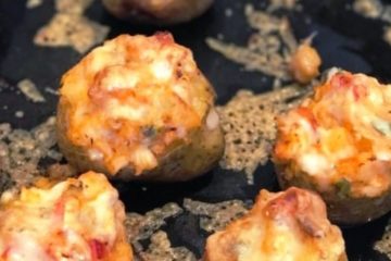 Twice Baked Lobster Stuffed Potatoes