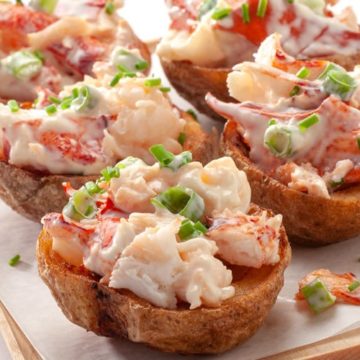 Lobster Salad Stuffed Potato