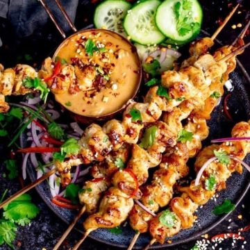 Chicken Satay with Peanut Chili Sauce, Friday Night Snacks and More...