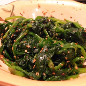 Spinach Gomae &#8211; Japanese Spinach Salad, Friday Night Snacks and More...