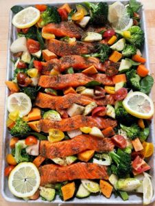 roasted salmon with zaatar and coriander