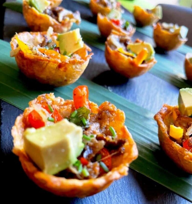 stuffed plantain cups