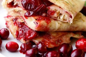 cranberry turkey quesadillas