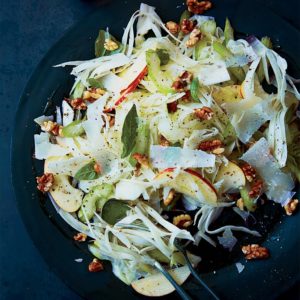 celery, fennel & apple salad beauty + athena calderone food & wine dec 2014