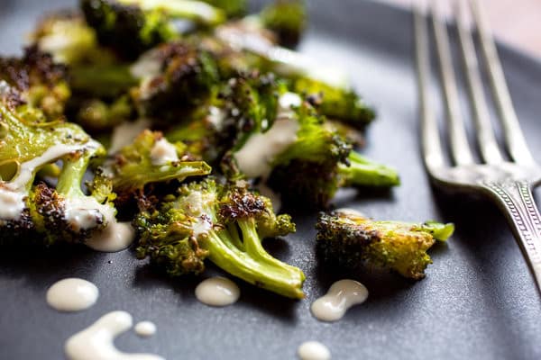 garlic tahini broccoli