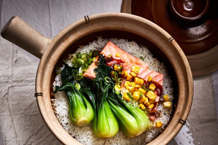 Ginger Crispy Rice with Salmon and Bok Choy, Friday Night Snacks and More...