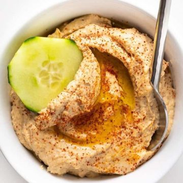 keto paleo roasted cauliflower hummus recipe