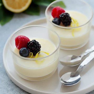 lemon posset wide cups