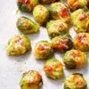 smashed brussel sprouts