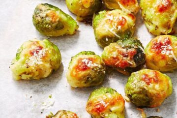 smashed brussel sprouts