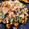 osaka style okonomiyaki (japanese savory pancake)
