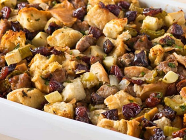 sausage apple cherry stuffing recipe