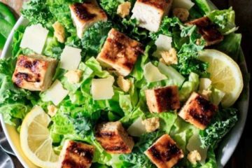 Lemon Chicken Caesar Salad