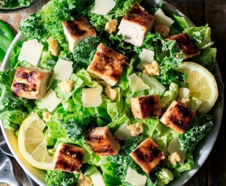 Lemon Chicken Caesar Salad