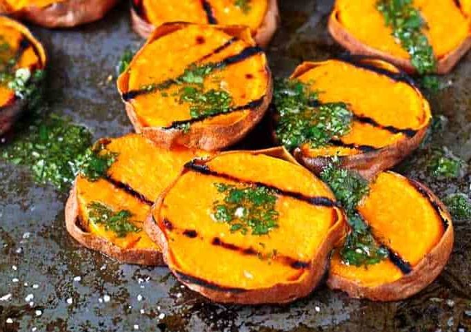 , Grilled Sweet Potatoes, Friday Night Snacks and More...