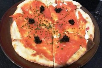 Spago Smoked Salmon Pizza