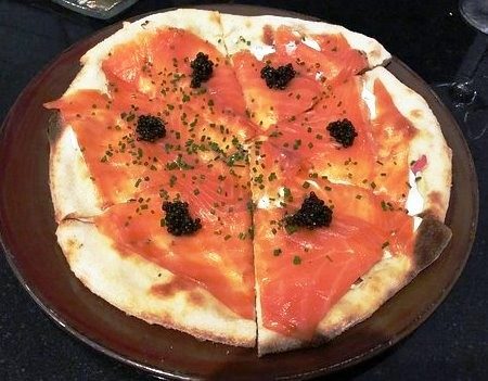 Spago Smoked Salmon Pizza