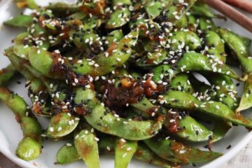 Spicy Garlic Edamame