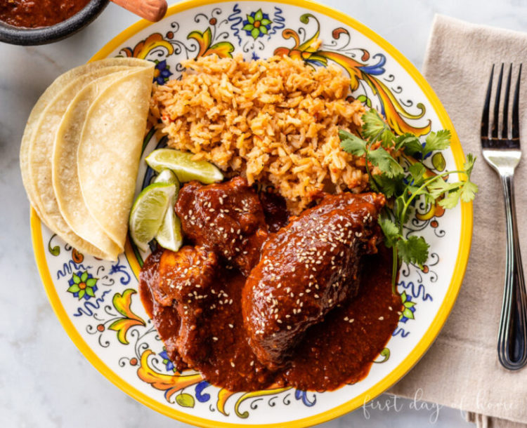 , Chicken with Mole, Friday Night Snacks and More...