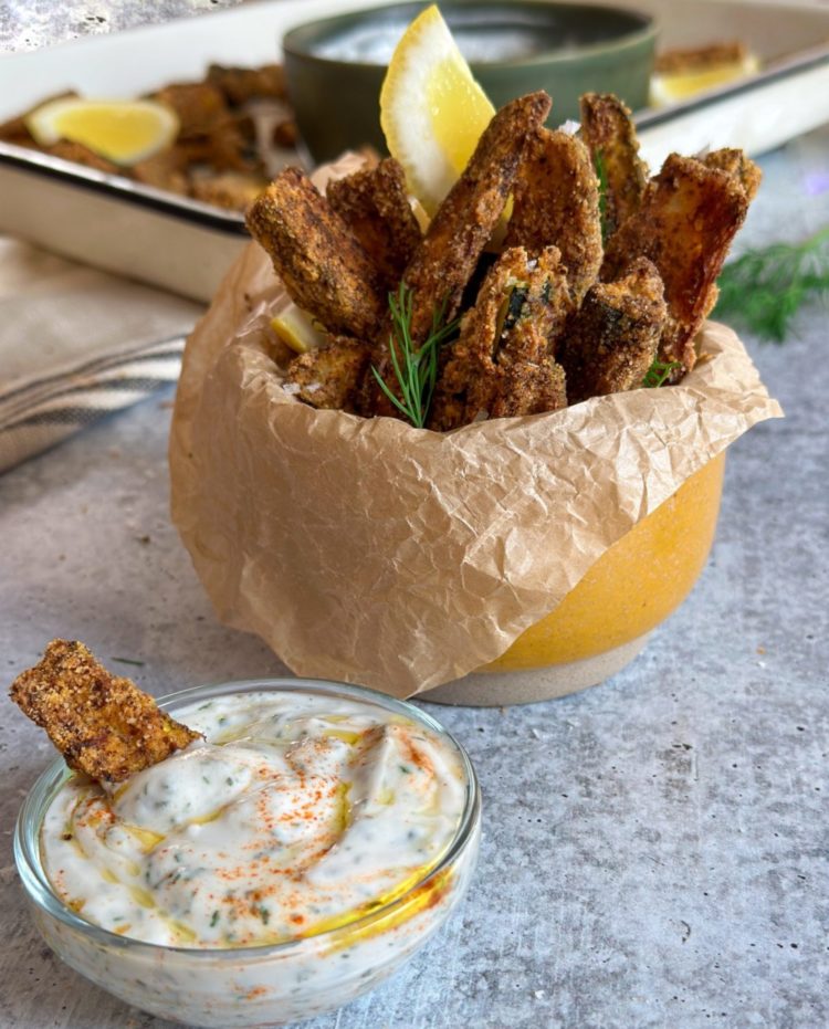 Baked Zucchini Fries With Tzatziki