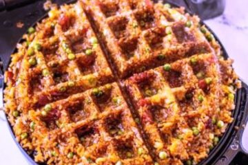 Crispy Fried Rice Waffles