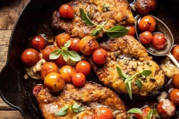 Florentine Butter Chicken With Burst Cherry Tomatoes